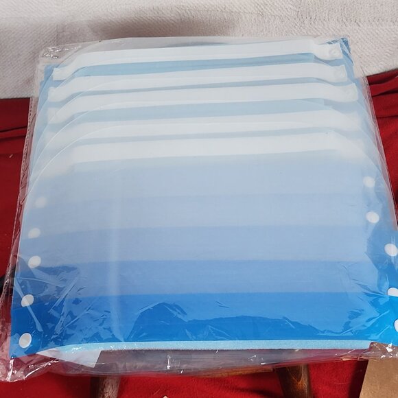 TCP Global Salon World Blue Clear PET Made Safety Protective Face Shields 10pk - Picture 8 of 16